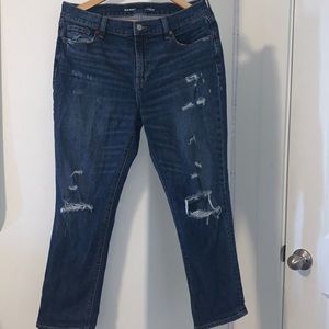 blue denim ripped jeans